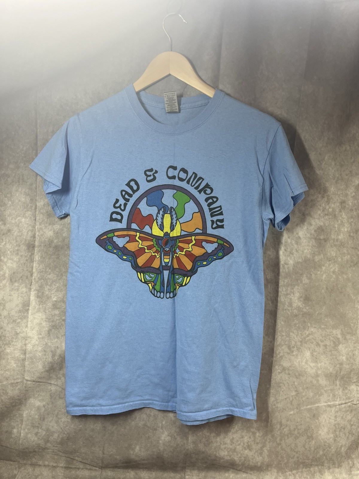 Dead and Company 2021 Tour Blue T-shirt with Cities Adult Unisex Size Small