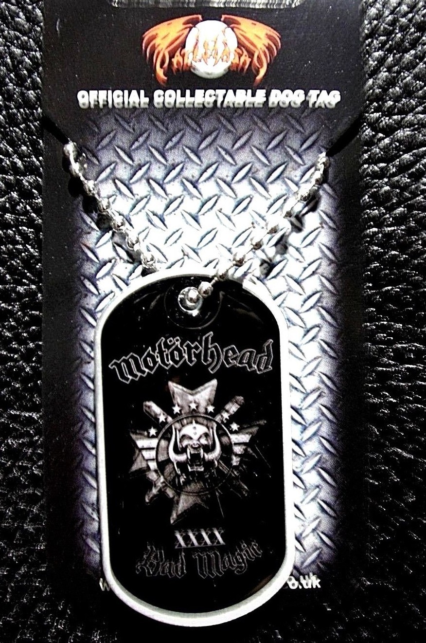 MOTORHEAD ( xxxx bad magic ) OFFICIAL Dog Tag & Chain