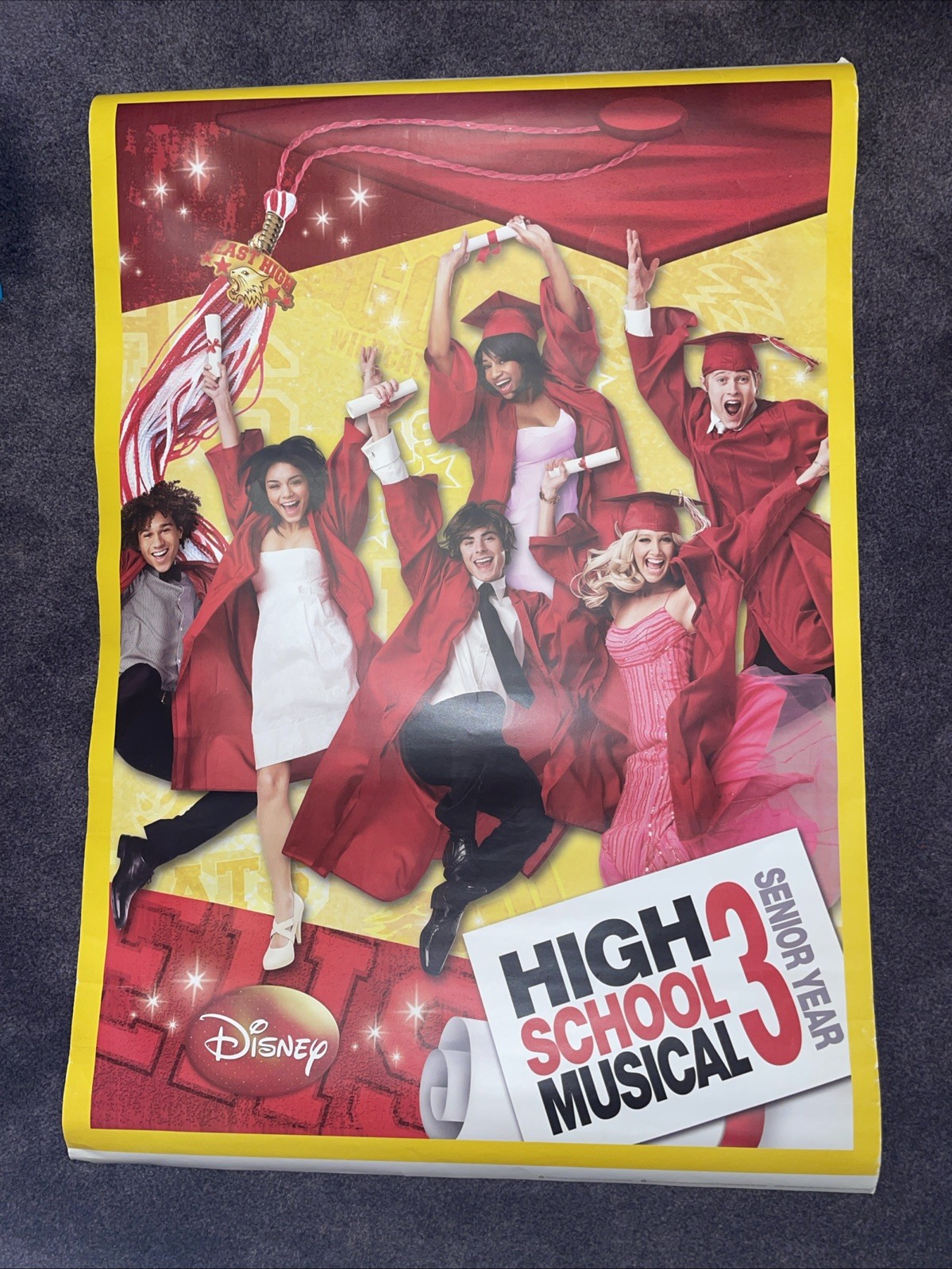 2008 HIGH SCHOOL MUSICAL 3 MOVIE POSTER Senior Year 28.5×42 ZAC EFRON