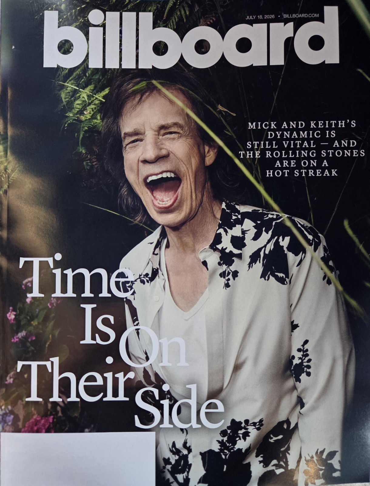 MICK JAGGER – BILLBOARD MAGAZINE – JULY 18, 2026 – NEW