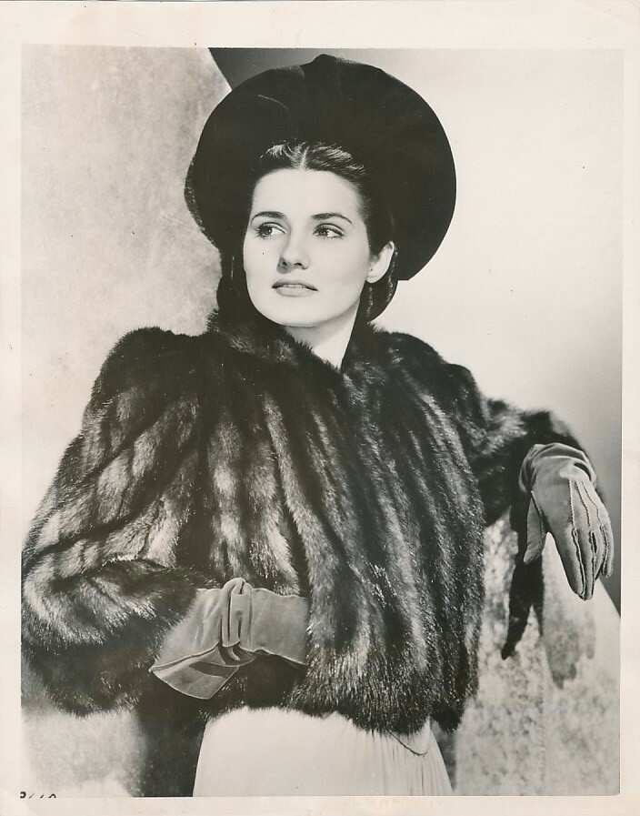 BRENDA MARSHALL Original Vintage 1940 Press FASHION Portrait Photo