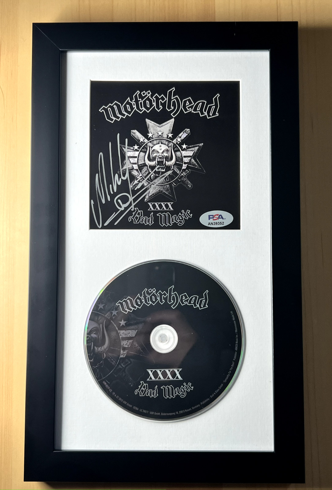MIKKEY DEE SIGNED MOTORHEAD BAD MAGIC CD COVER PSA COA AUTOGRAPHED CD XXXX