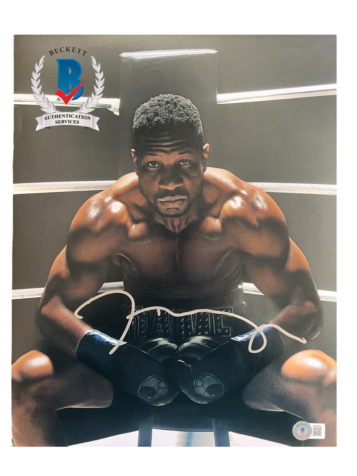 JONATHAN MAJORS SIGNED DAMIAN ANDERSON 11×14 PHOTO CREED 3 AUTOGRAPH BECKETT