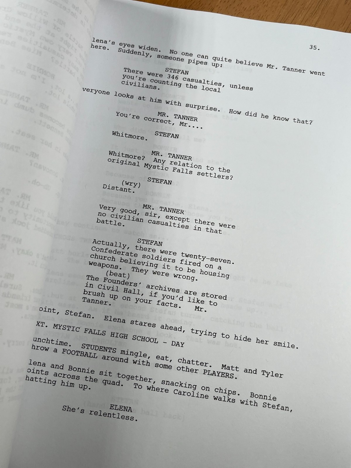 The Vampire Diaries Pilot Script Signed- Autograph Reprints- Vampires
