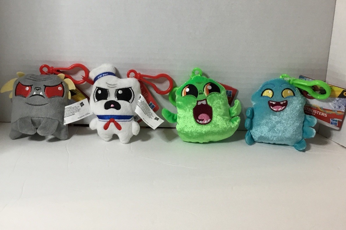 Ghostbusters Afterlife Paranormal Plush Bag Clip Keychain 4ct Lot Cute Kawaii