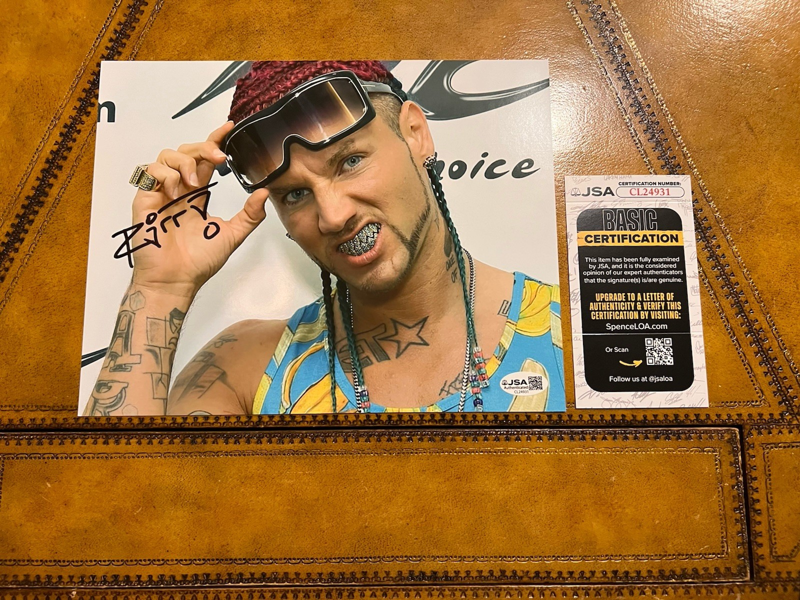 RIFF RAFF AKA JODY HIGHROLLER SIGNED 8×10 PHOTO RAPPER JSA COA