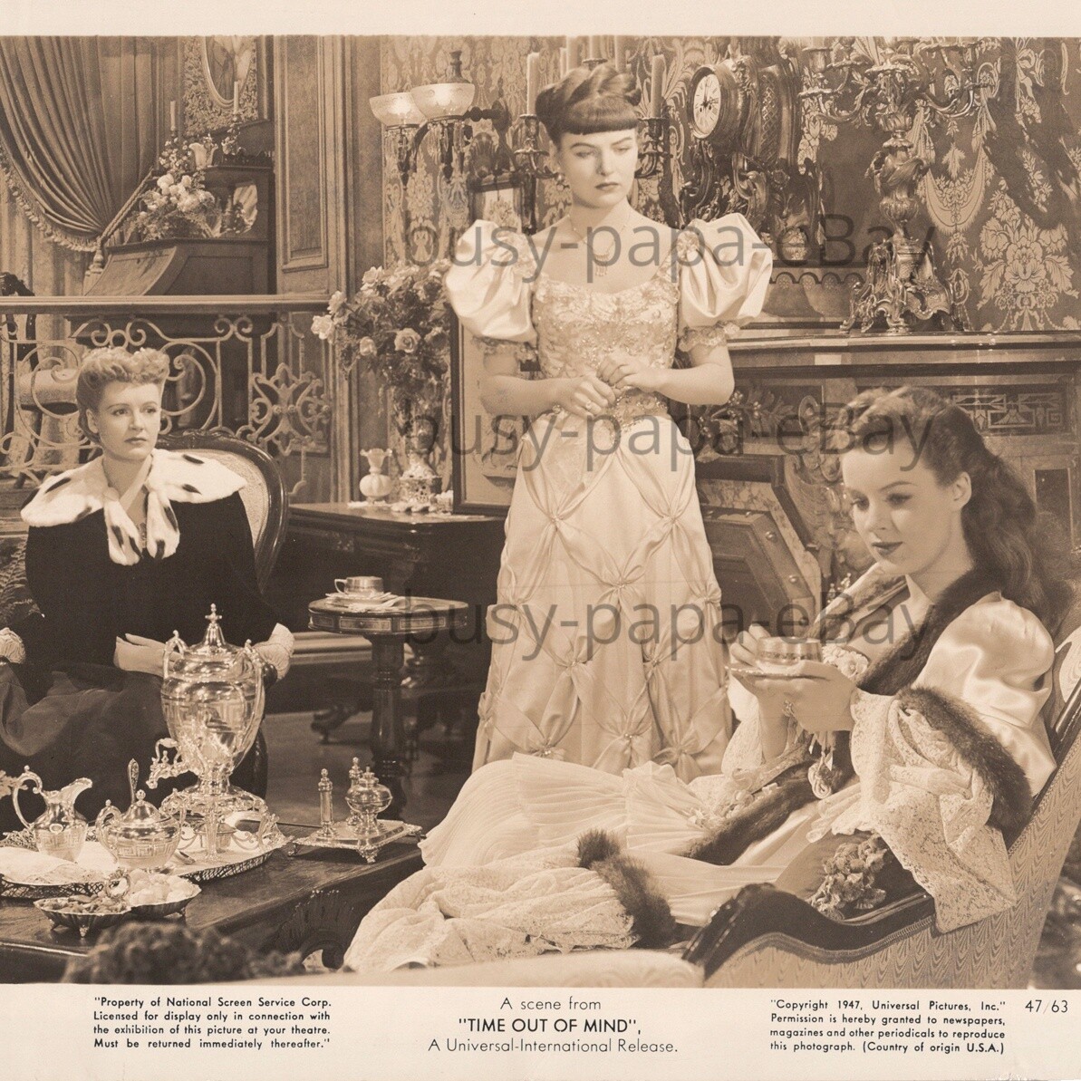 1947 Time Out of Mind Phyllis Calvert Robert Hutton Ella Raines Press Photo #1