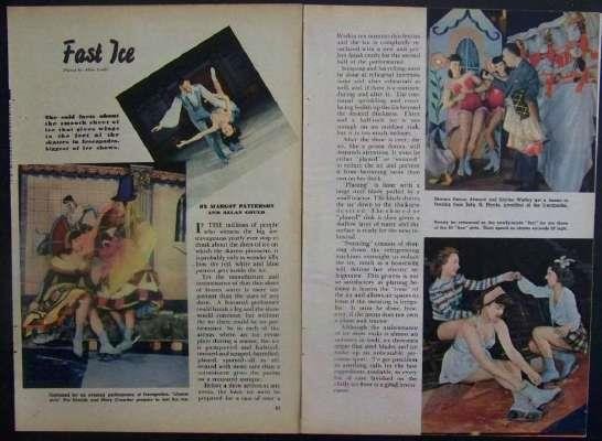 Ice Capades 1946 Figure Skating pictorial Donna Atwood
