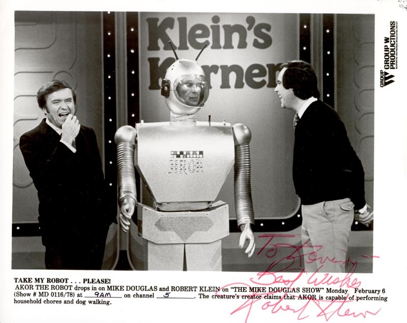 ROBERT KLEIN – AUTOGRAPHED INSCRIBED PHOTOGRAPH