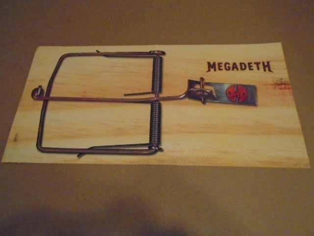 RARE PROMO Megadeth 2 LP FLAT POSTER Risk metallica thrash Marty Friedman 1999
