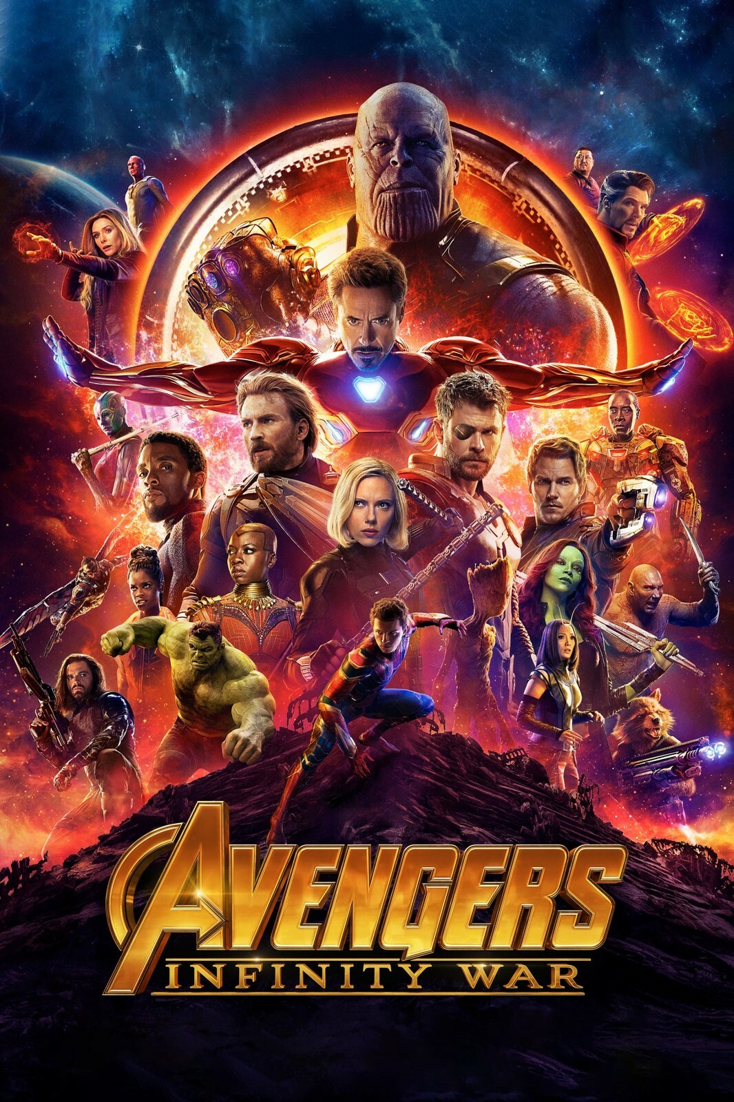 2018 Marvel Avengers Infinity War Poster 11X17 Iron Man Thor Black Widow 🍿