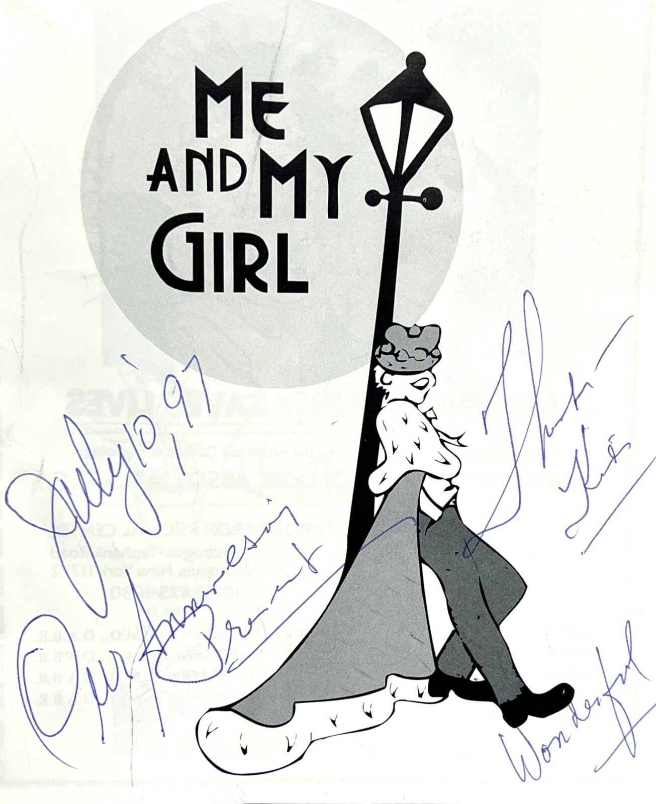 Vintage 1997 Playbill Gateway Playhouse Me and My Girl