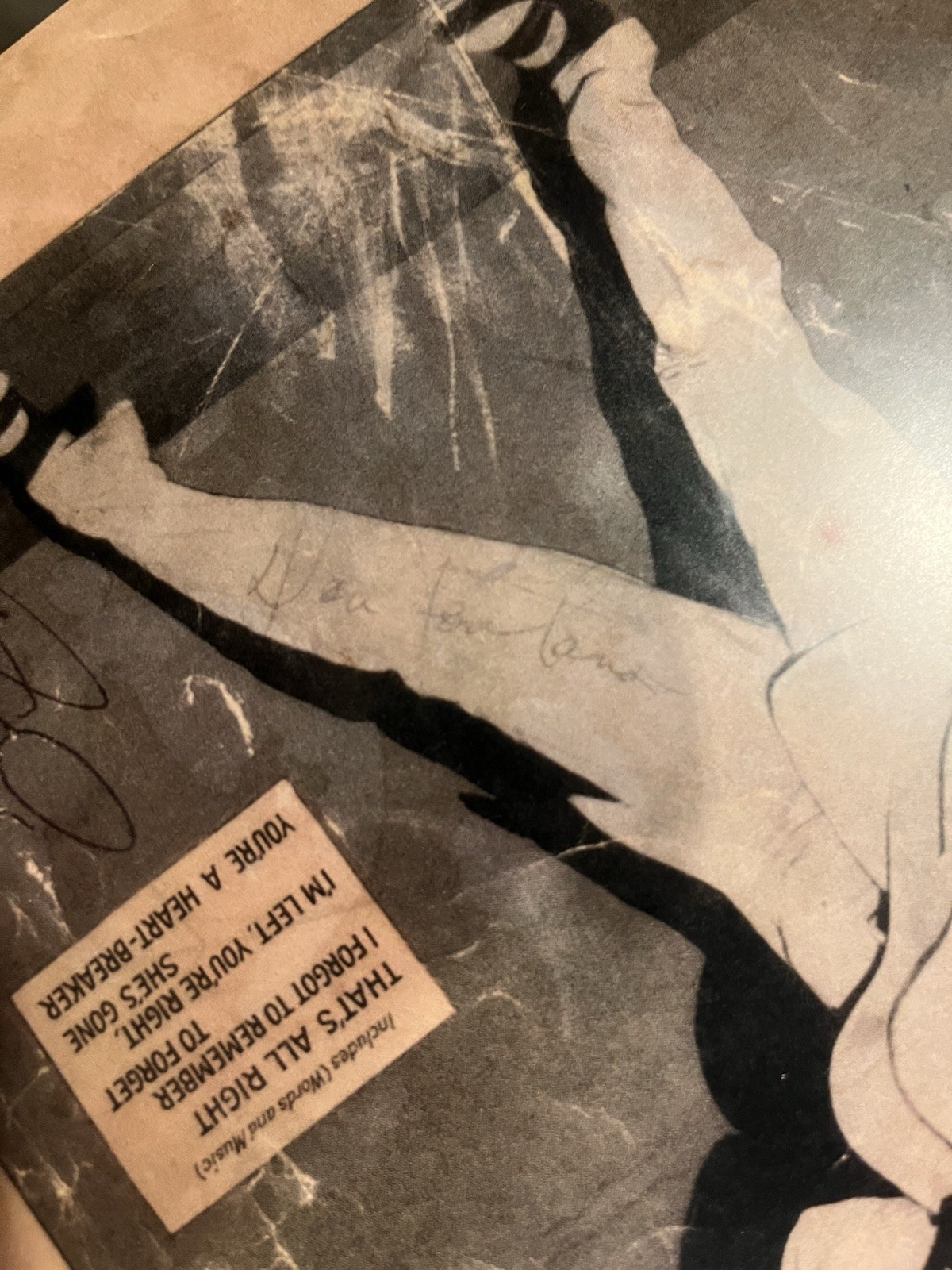 ELVIS PRESLEY AUTOGRAPHED 1955 1ST EVER CONCERT BOOK COVER REPRINT OF ORIGINAL