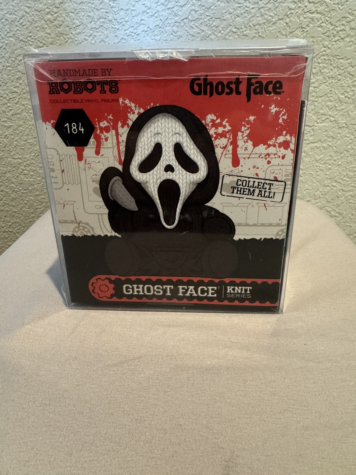 Roger L. JACKSON Signed Scream Handmade by Robots Figure GhostFace 184 JSA Red