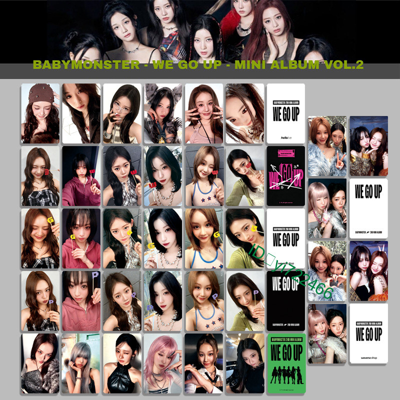6pc/set Hot BABYMONSTER《WEGOUP》Pharita Ahyeon Album Photocard Special Photocard