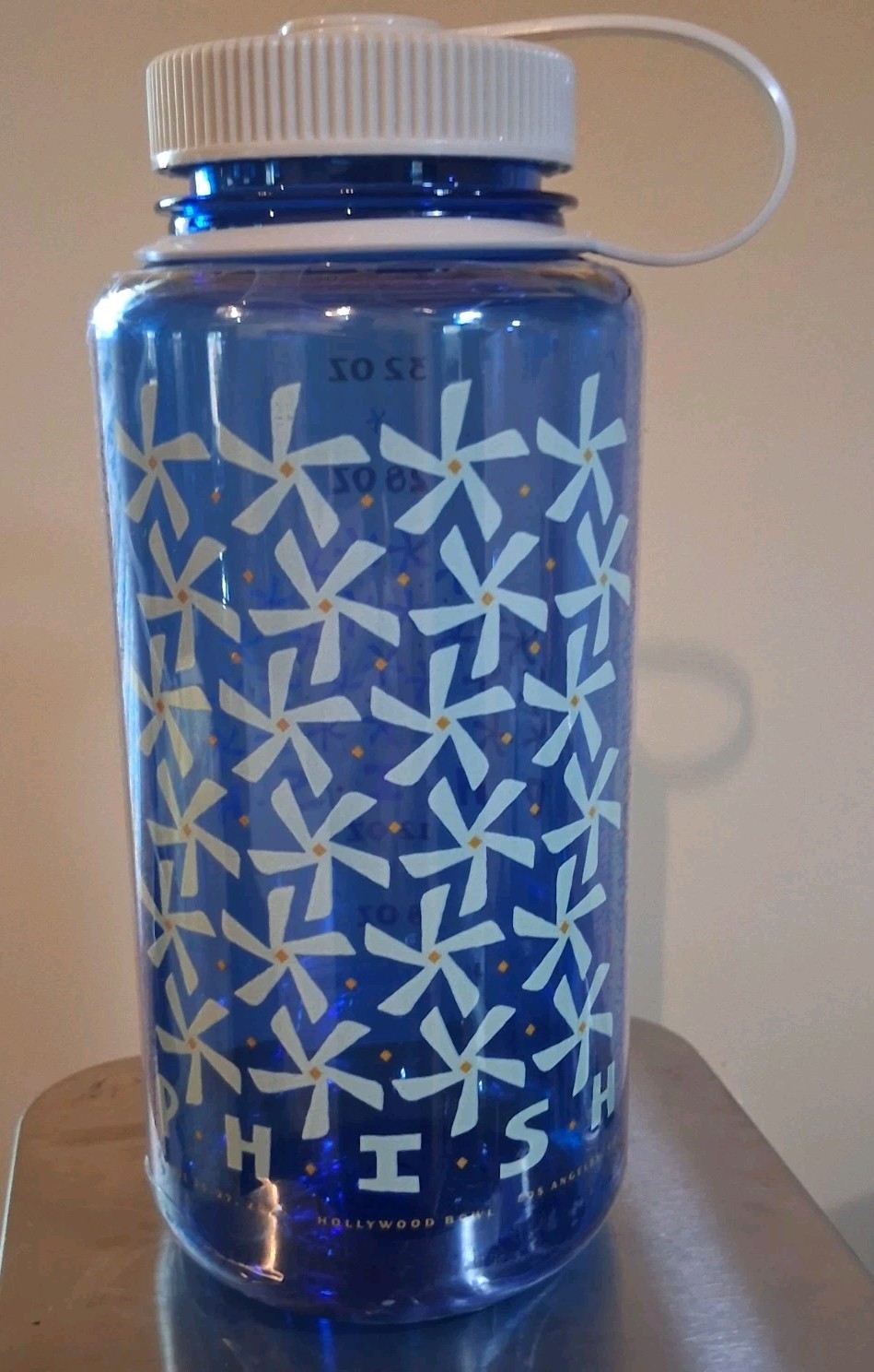 Phish Hollywood Bowl 2025 32oz Blue Nalgene Water Bottle New Spring Tour