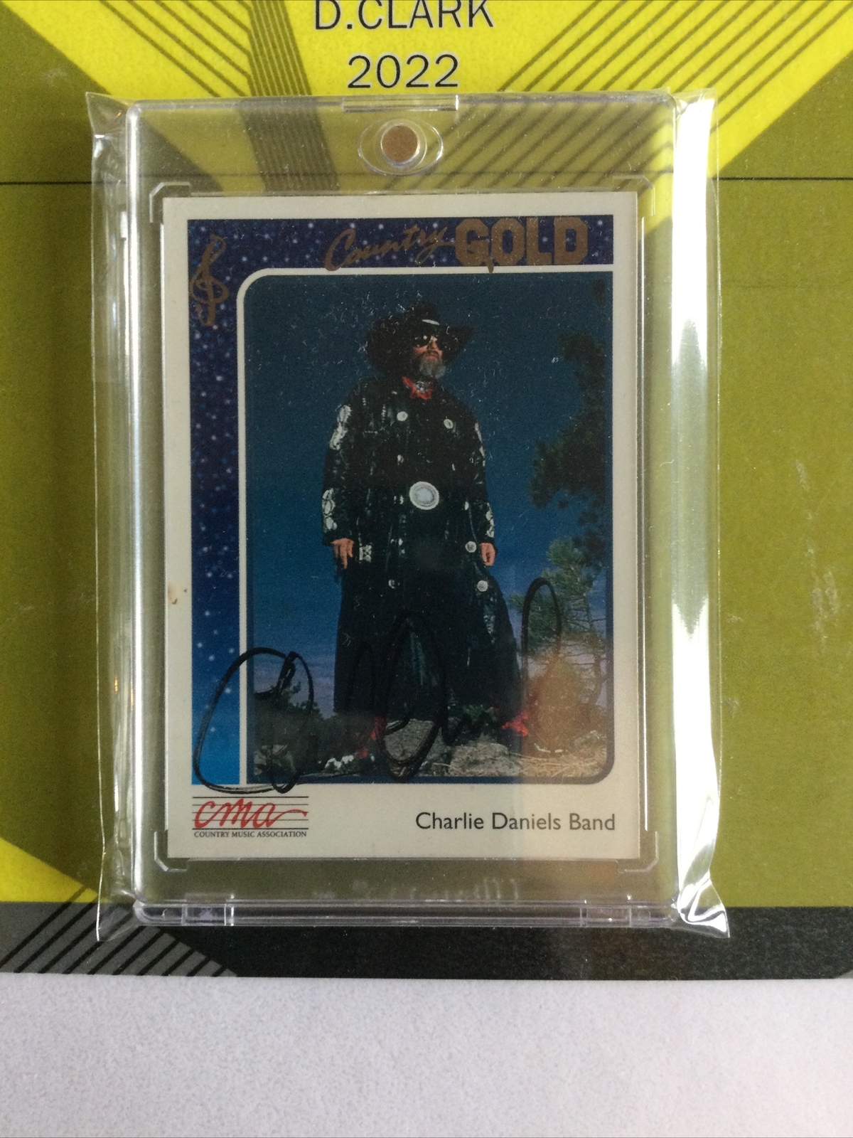 Charlie Daniels Signed 1992 Country Gold Trading Card Autographed
