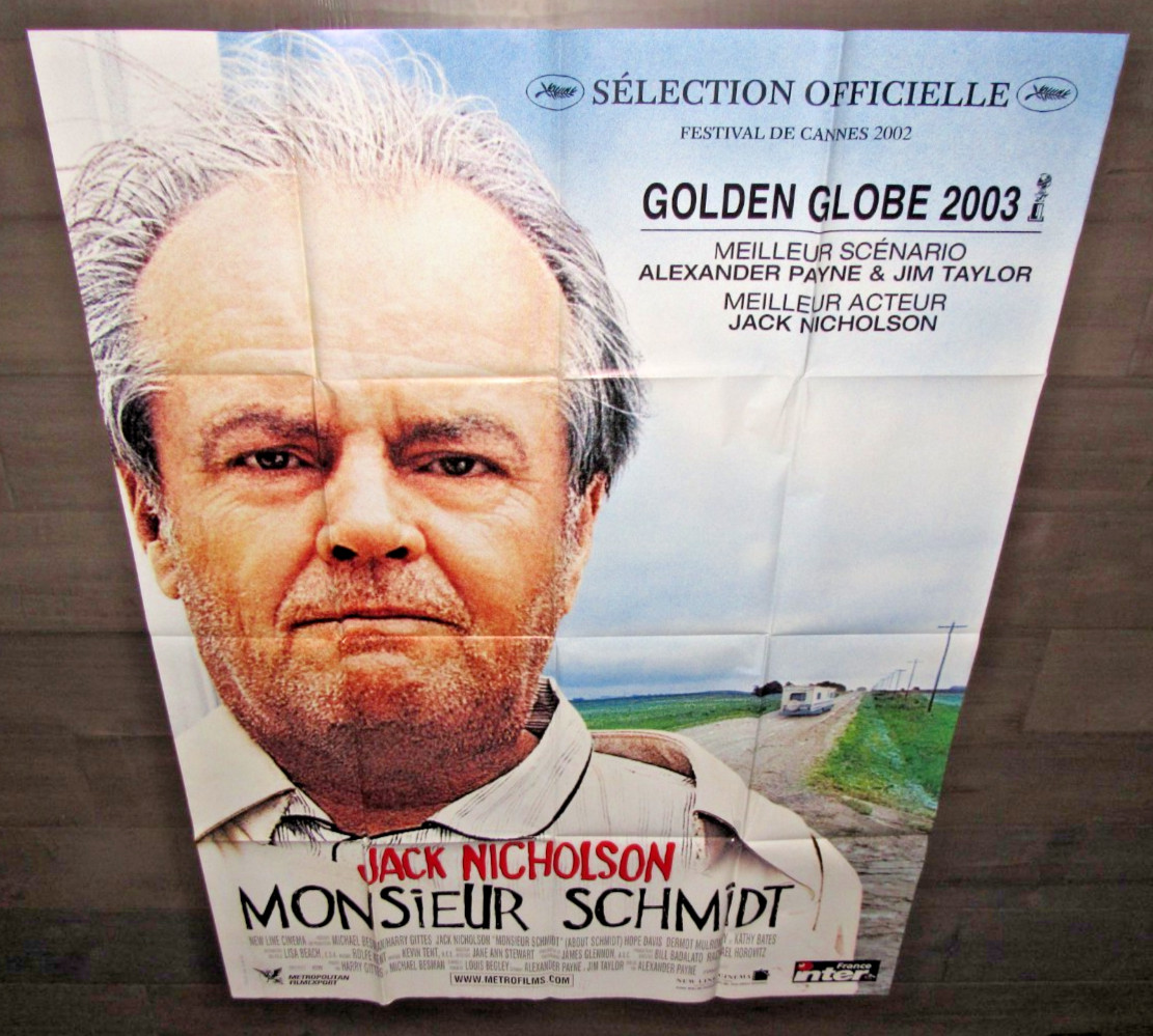 ABOUT SCHMIDT JACK NICHOLSON MOVIE POSTER FRENCH GRANDE 46″ x 61″