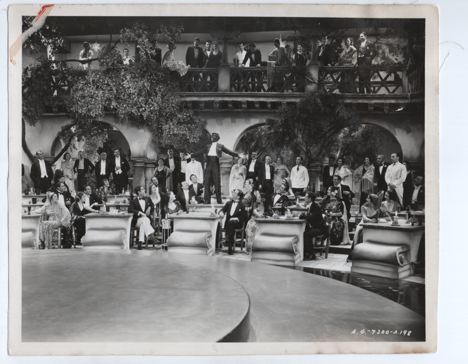 Eddie Cantor Singing Kid from Spain Orig 1932 Linen Back 8×10 Photo