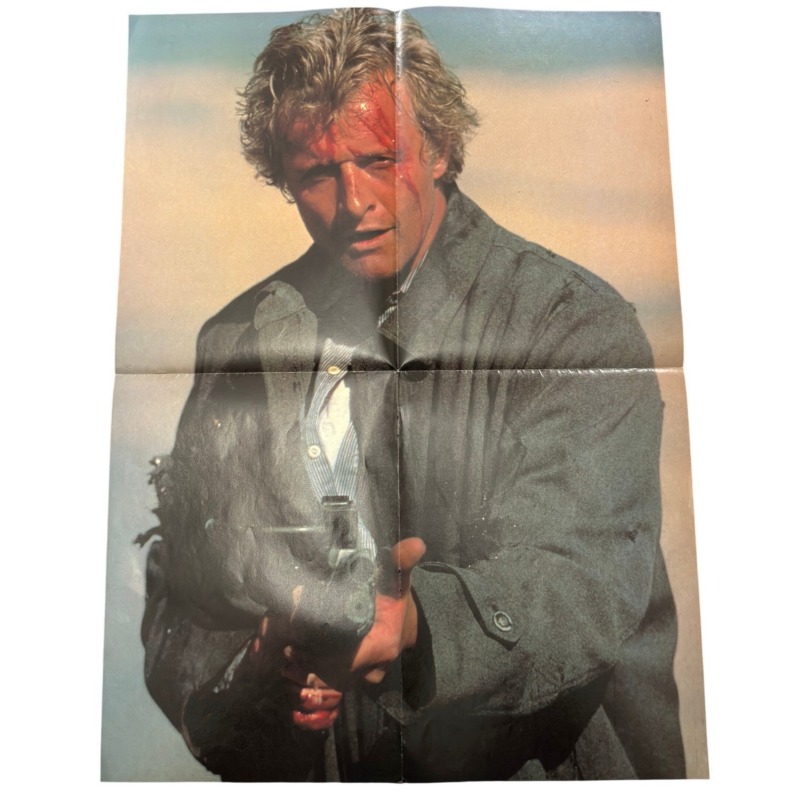 Vintage The Hitcher Rutger Hauer Basket Case Double Sided Movie Poster Horror