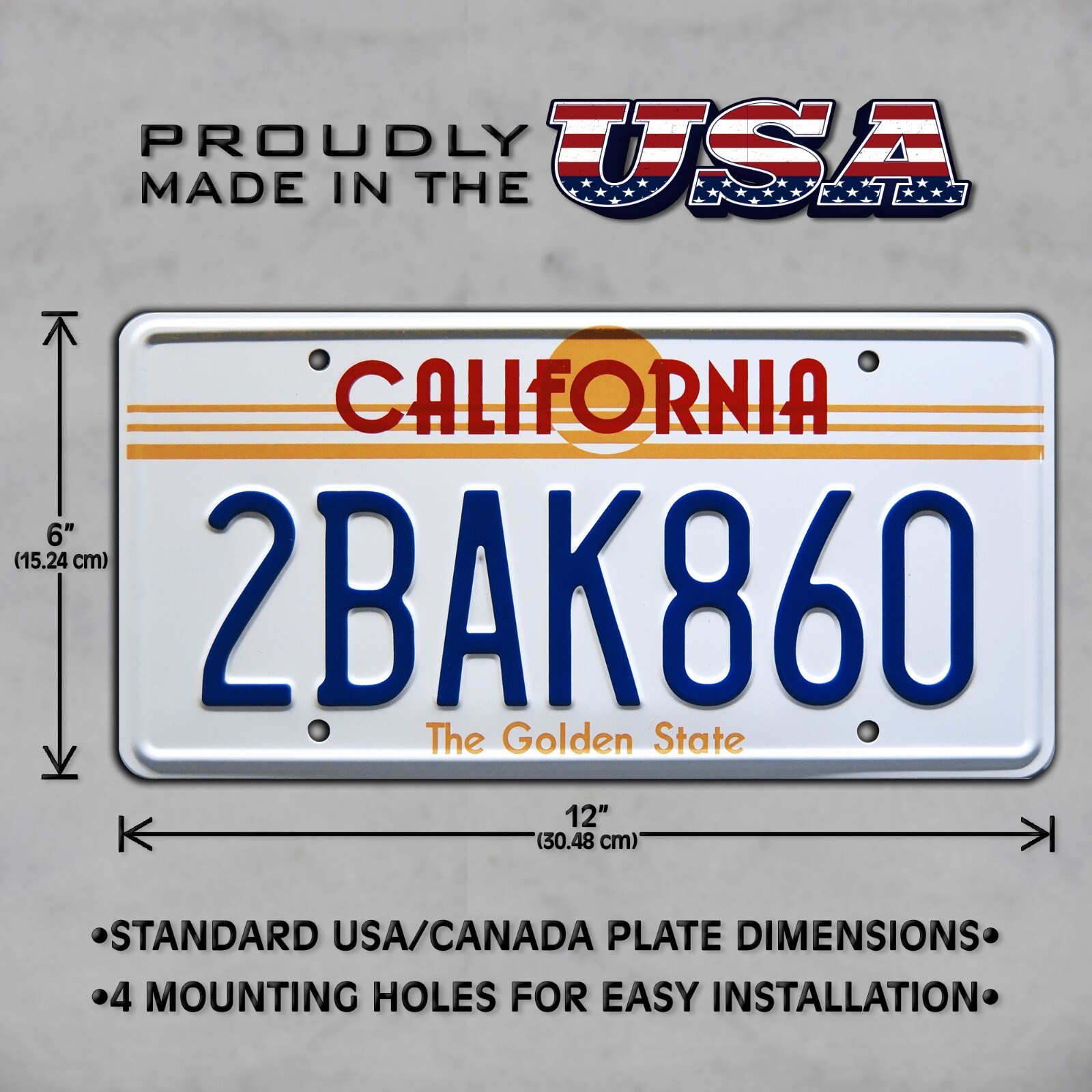 Back to the Future | Marty McFly | Metal Stamped Replica Prop License Plate