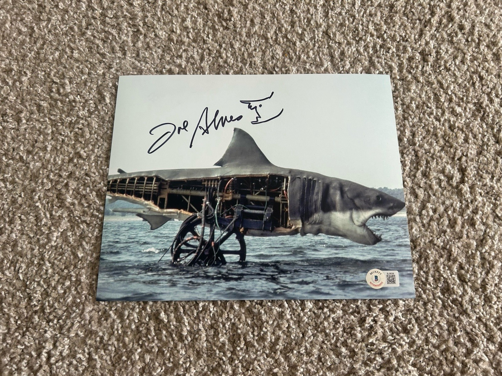 JOE ALVES Signed Autograph 8×10 Photo COOL JAWS BAS BECKETT A