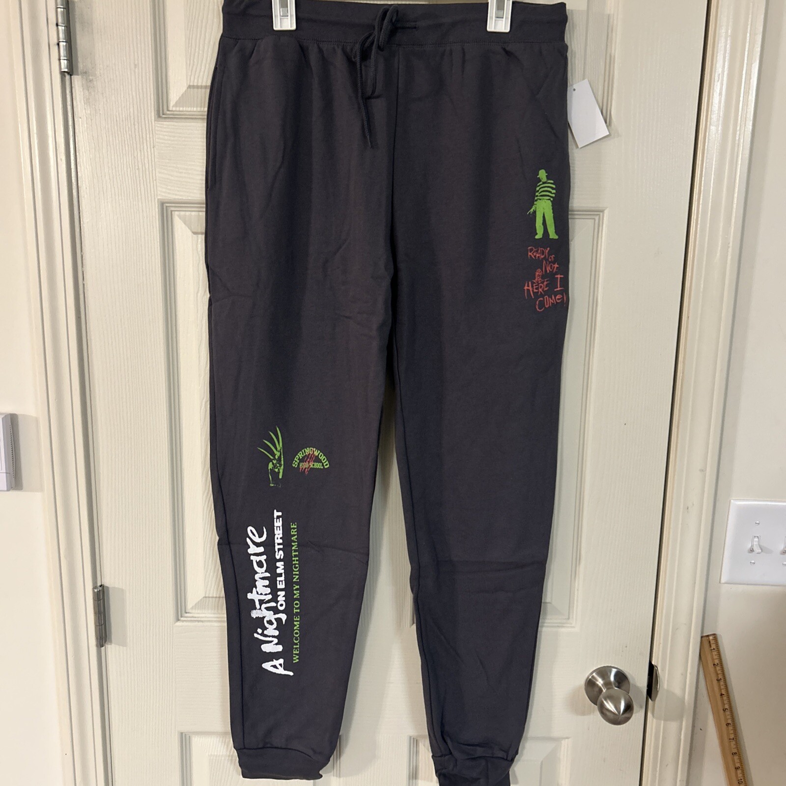 A Nightmare On Elm Street Sweatpants Freddie Krueger Men’s Gray Size 3XL