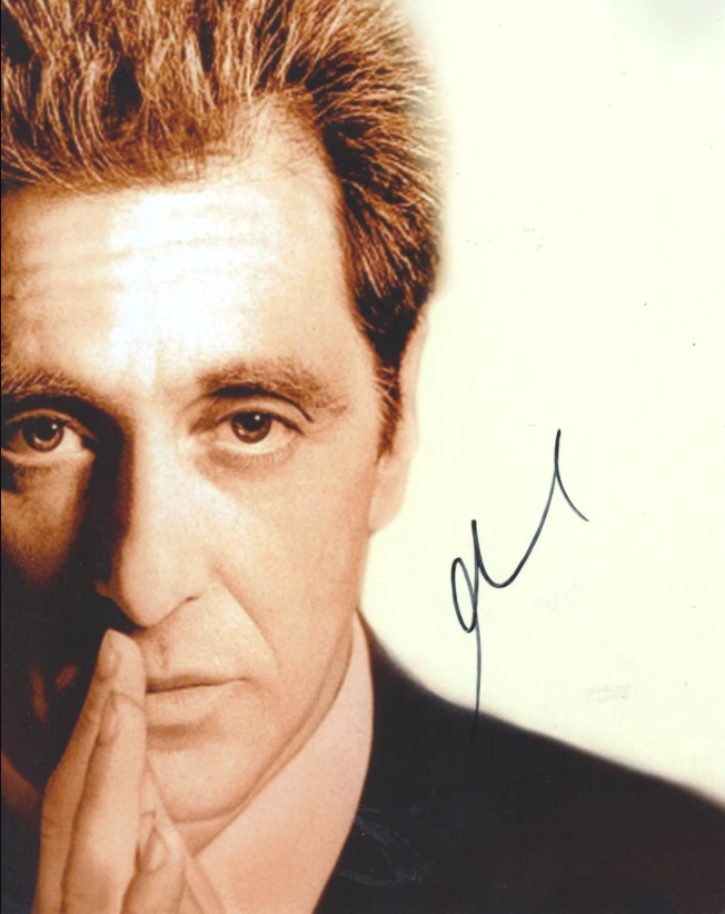 Al Pacino Signed Corleone The Godfather 3 8×10 Photo. Proof. Irishman, Scarface