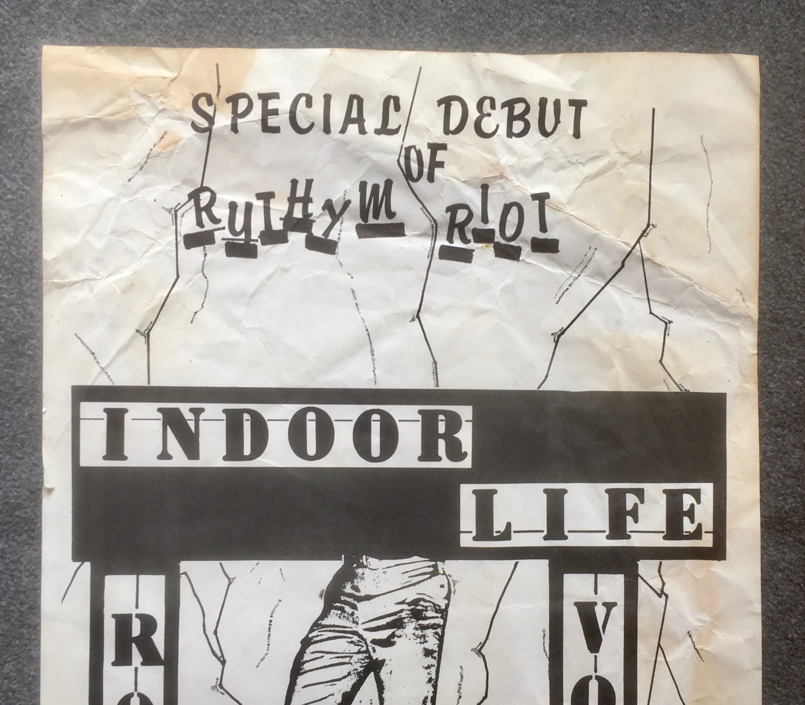 1981 Poster Romeo Void Indoor Life American Indian Center SF New Wave Punk