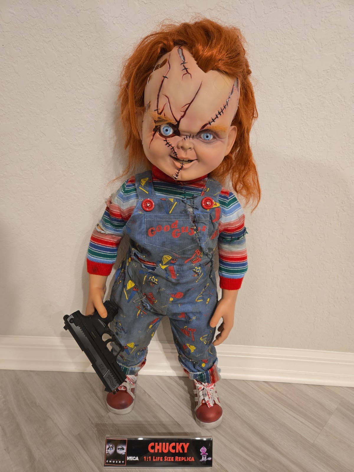 NECA Bride of Chucky Life-Size Replica Doll Figure 1:1 Scale VERY RARE!