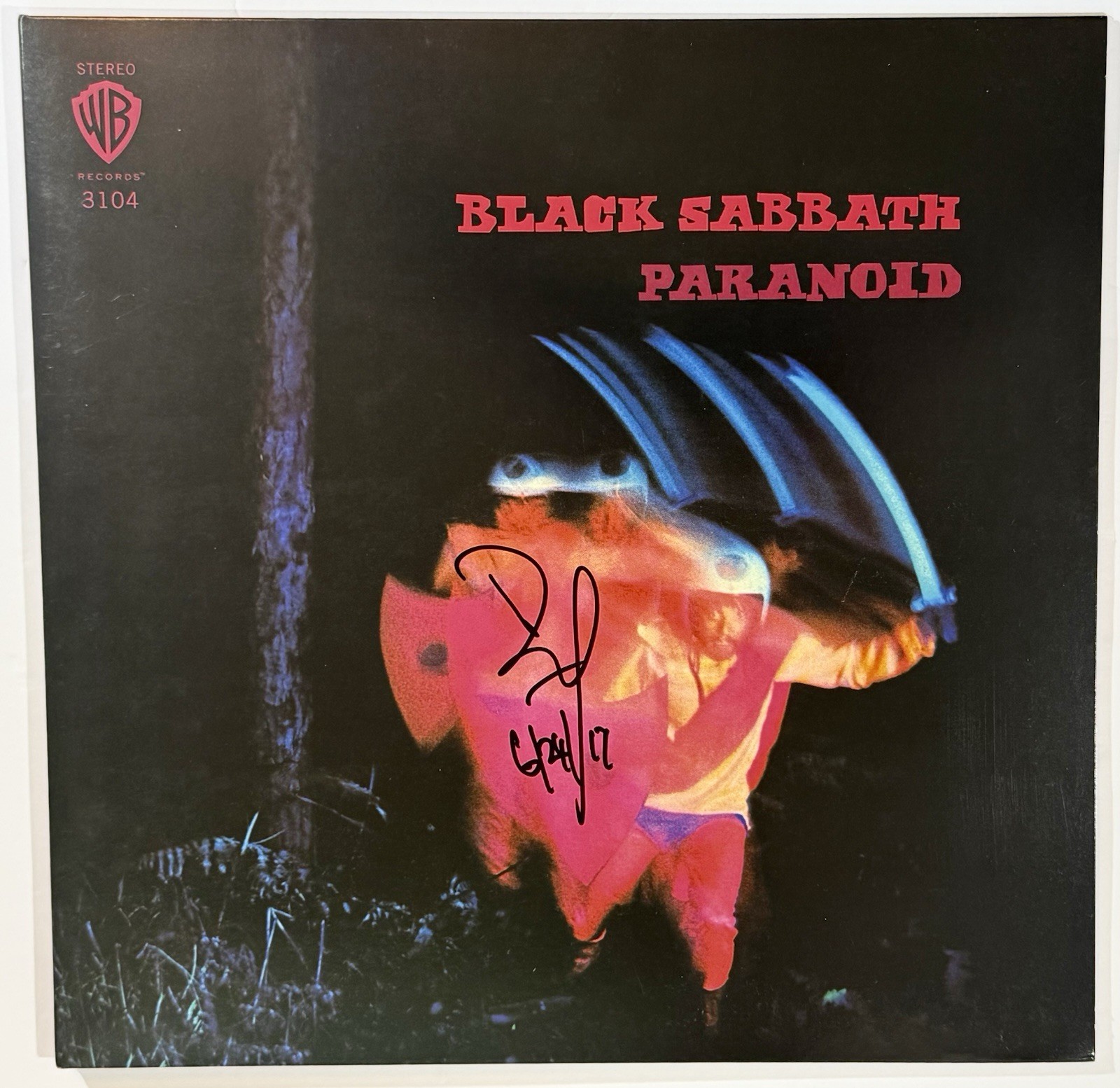 Bill Ward signed Black Sabbath Paranoid Album vinyl lp beckett coa