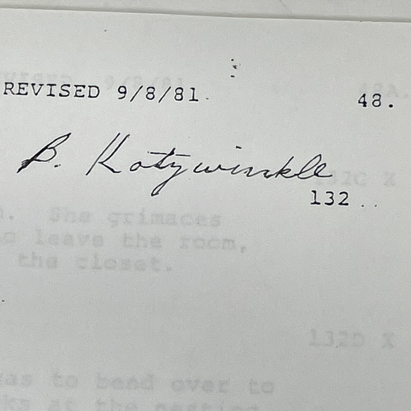 ET Movie Script 1981 Working Title A Boys Life Original Willian Kotzwinkle Copy