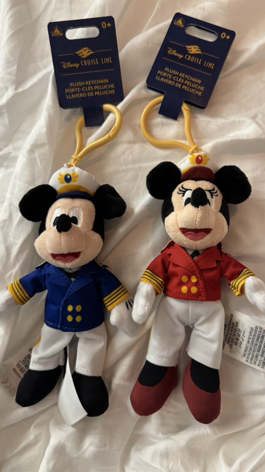Mickey Mouse , Minnie Mouse , Keychain, Plush , Disney Cruise Line Rare