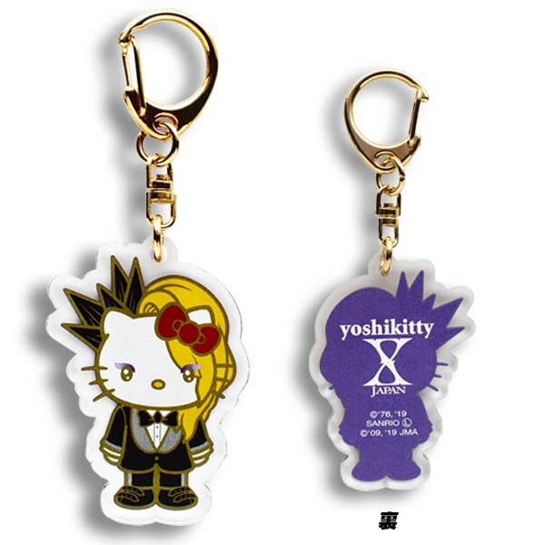 yoshikitty X JAPAN Yoshiki x Hello Kitty Acrylic Keychain Japan Sanrio 10th Anni