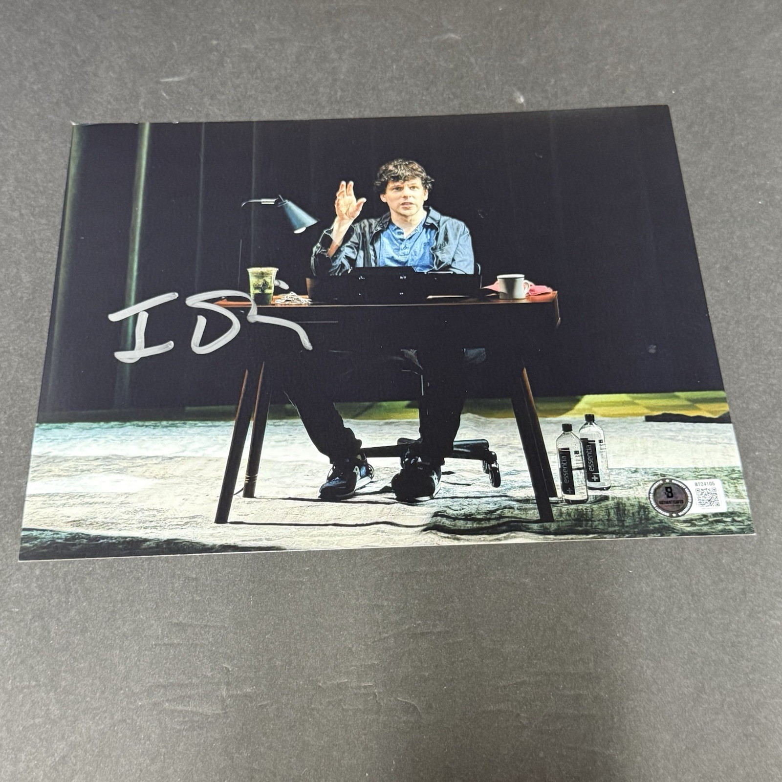 Jesse Eisenberg Signed The Ziegfeld Files Broadway 8×10 Photo Beckett BAS A
