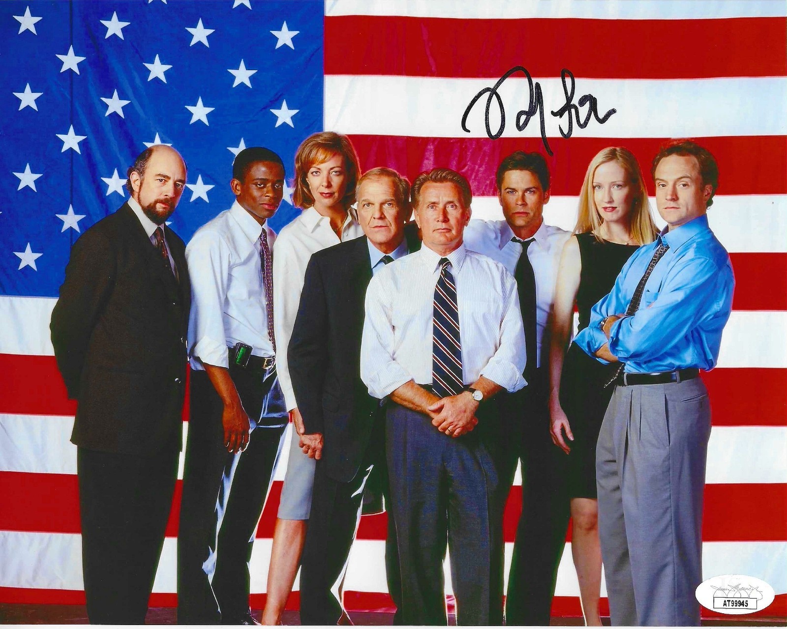 ROB LOWE SIGNED THE WEST WING 8X10 PHOTO SAM SEABORN OUTSIDERS JSA COA