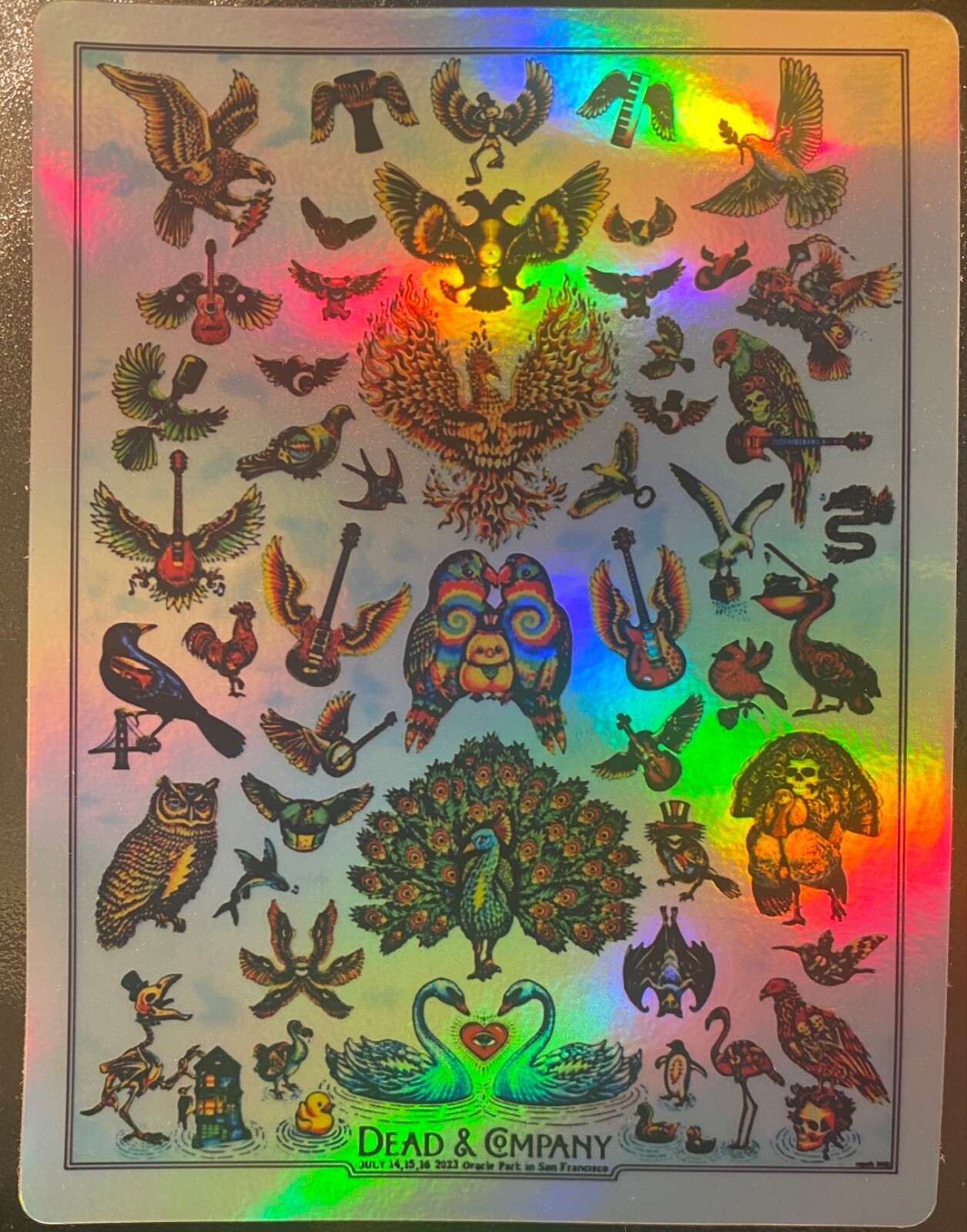 DEAD & COMPANY SAN FRANCISCO CA FOIL STICKER