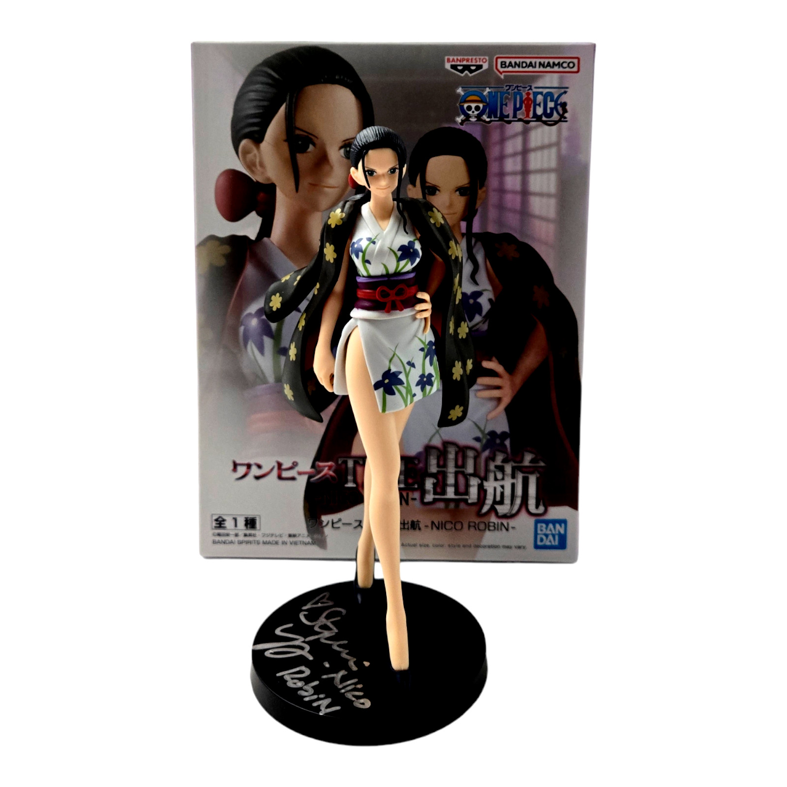 Nico Robin Signed Figure One Piece Autograph Stephanie Young Banpresto JSA COA