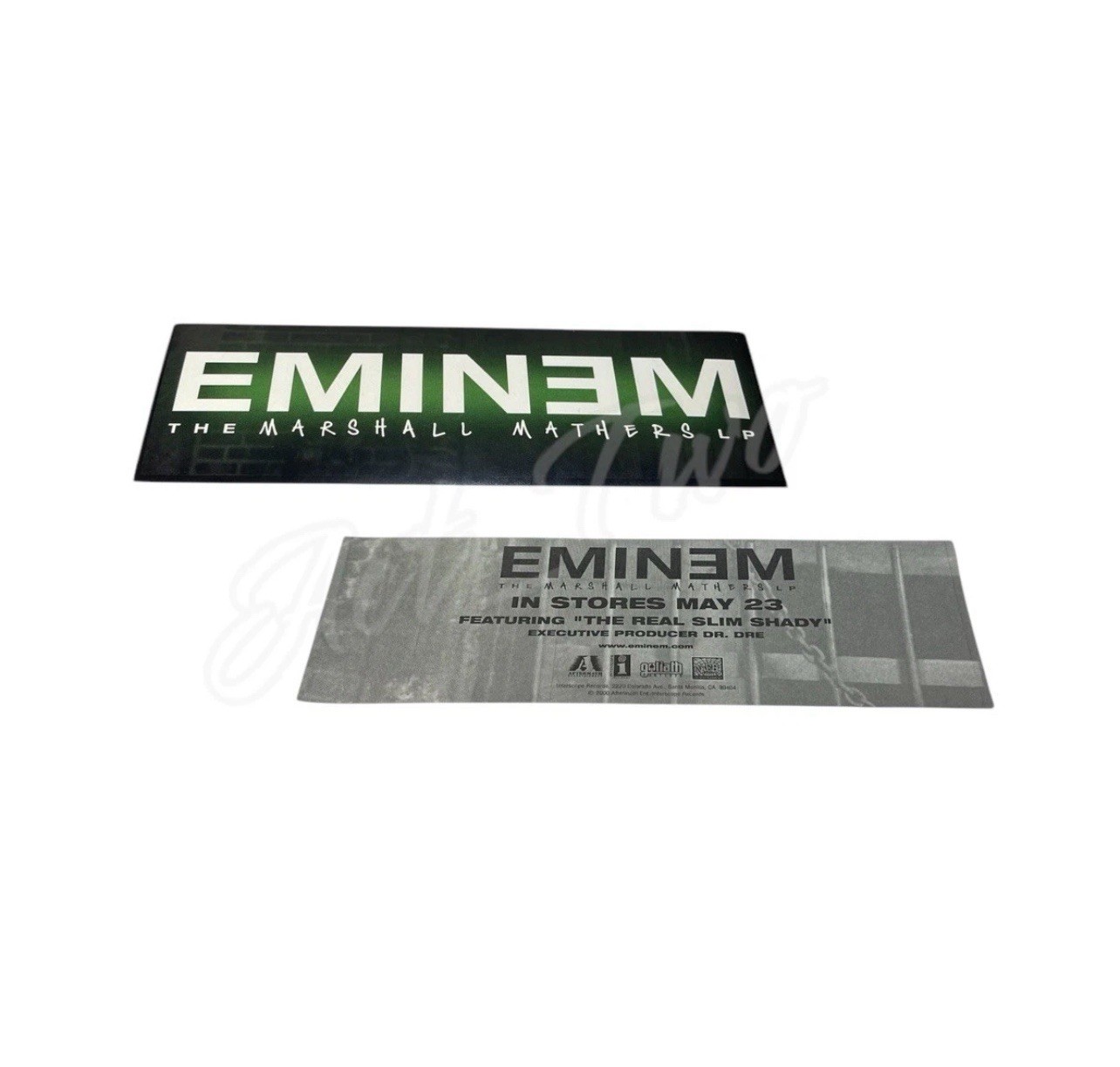 Vintage Eminem The Marshall Mathers LP 2000 Promo Sticker 2”x6” Slim Shady Rap