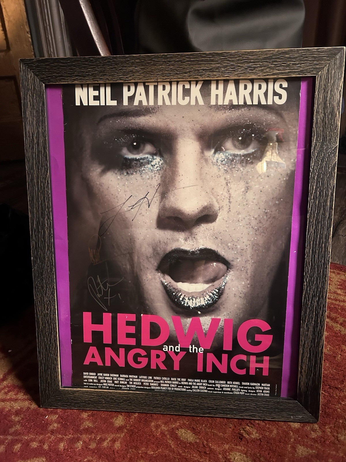 Neil Patrick Harris HEDWIG & The Angry Inch Signed Autographed Poster