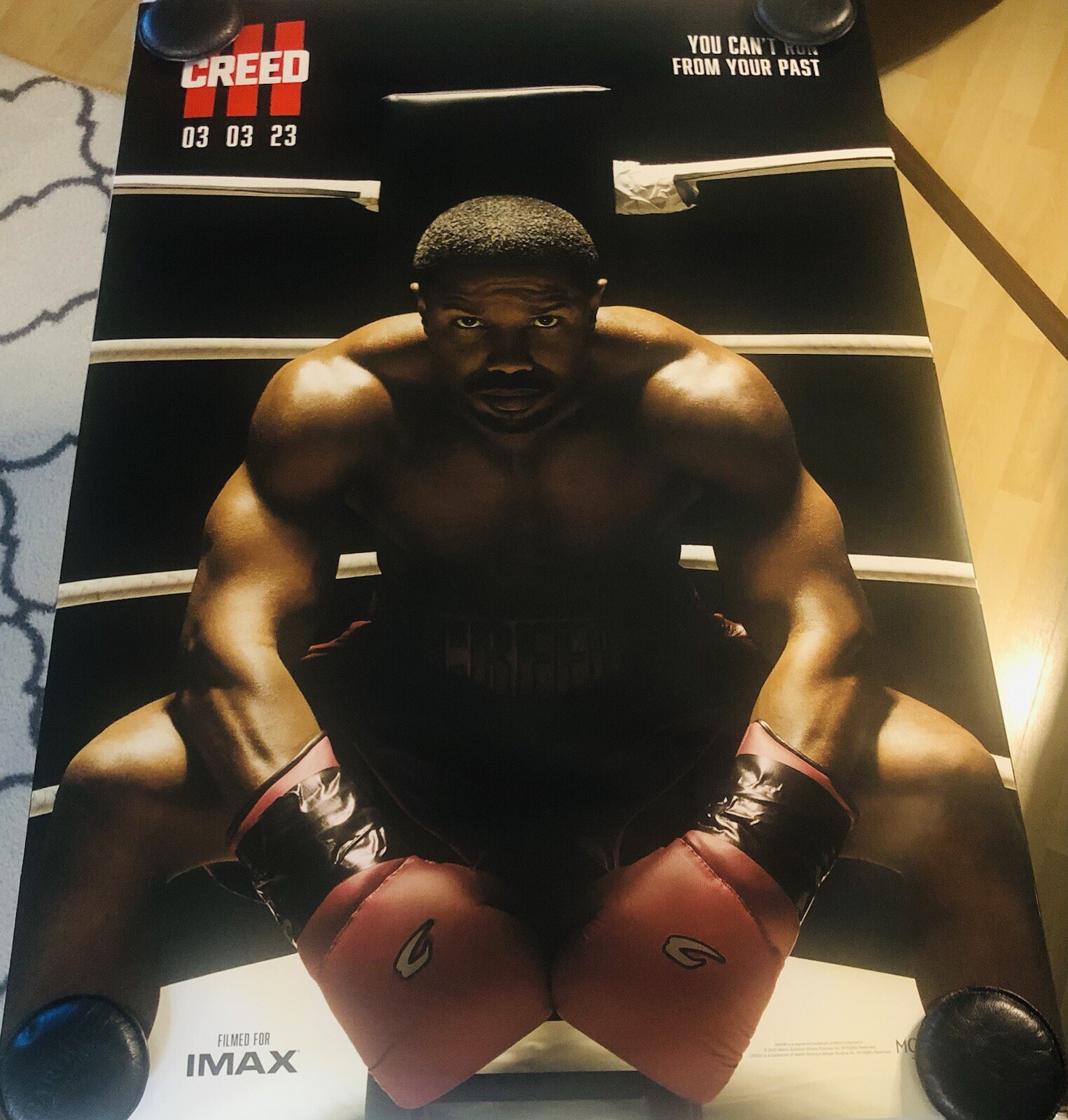 CREED 3 Original Double Sided 27×40 Movie Poster Michael B Jordan CHARACTER A