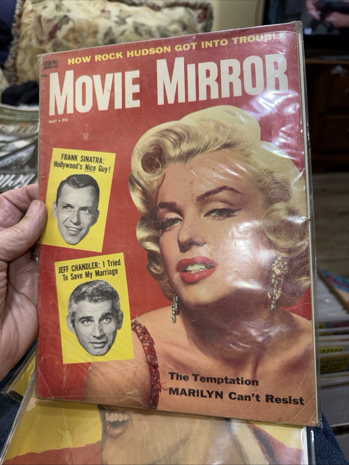 MARILYN MONROE – MOVIE MIRROR 05/58 GREAT COLOR PHOTO COVER MAGAZINE Bagged