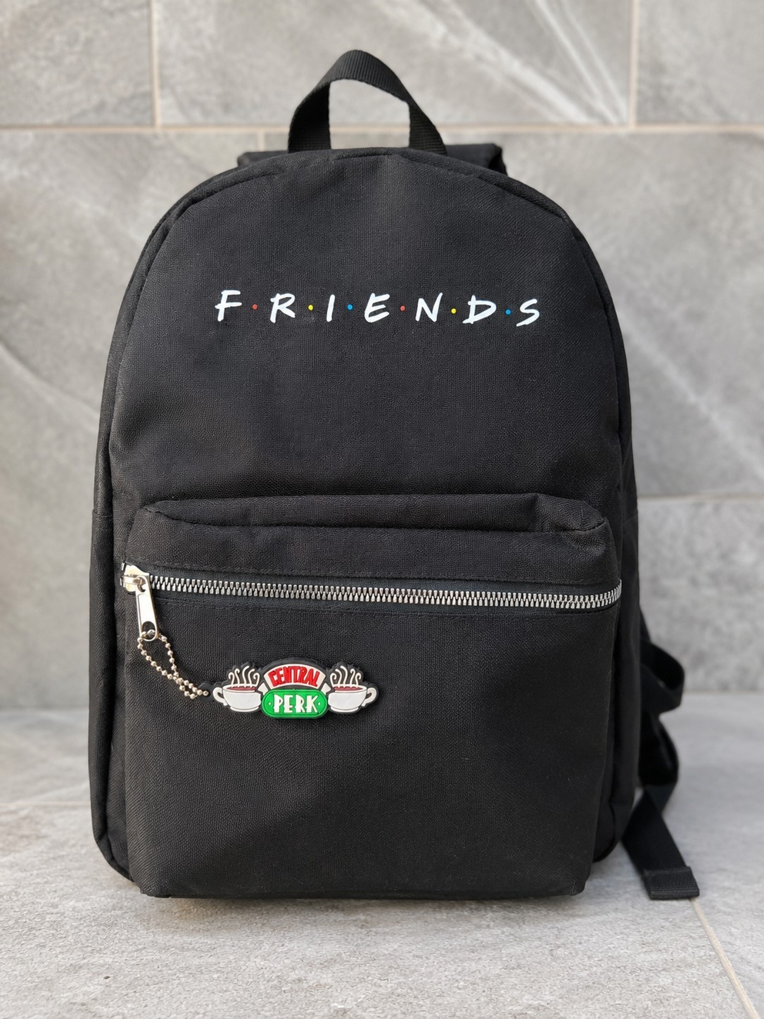 Friends Central Perk Mini Backpack Black TV Show Book Bag Travel Bag