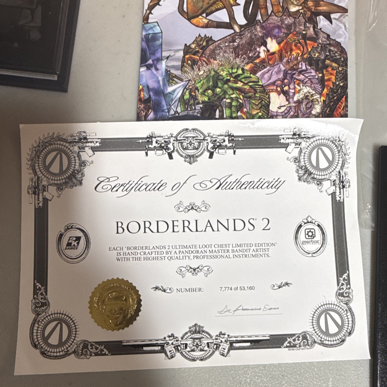 Borderlands 2 Ultimate Loot Chest Limited Edition Xbox 360 w/ Game INCOMPLETE