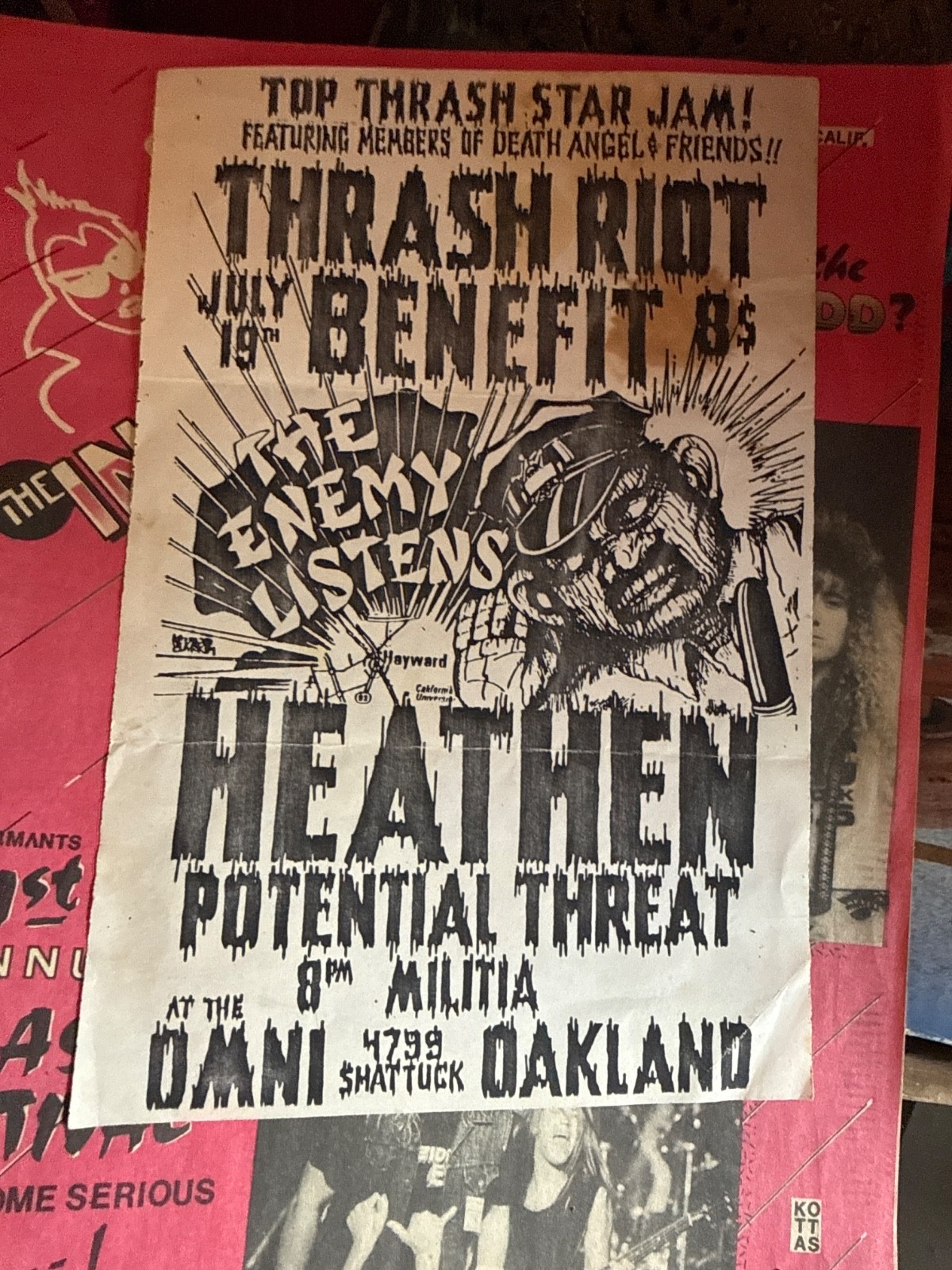 1980s Bay Area Punk Rock Archive Flyers Lyrics Photos Posters Ephemera 1986-88