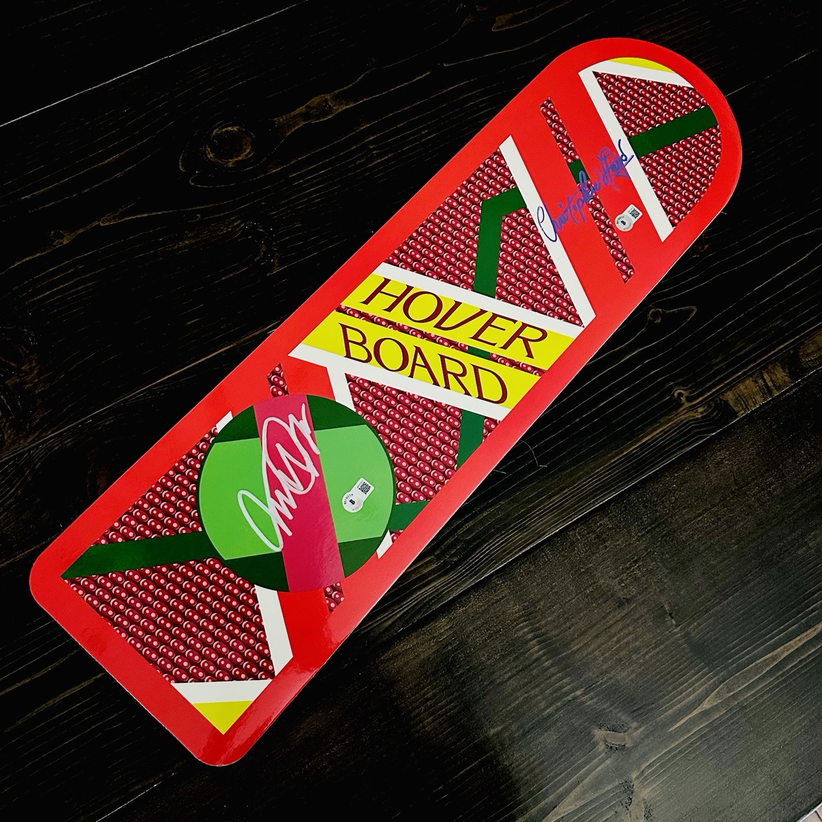 Michael J Fox Christopher Lloyd Signed Hoverboard Back To The Future BECKETT BAS