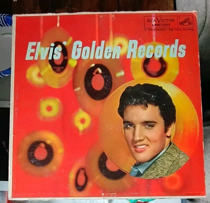 Elvis Presley Golden Records Vinyl LP LPM-1707 1S Matrix RE Cover 1958 Mono [VG]