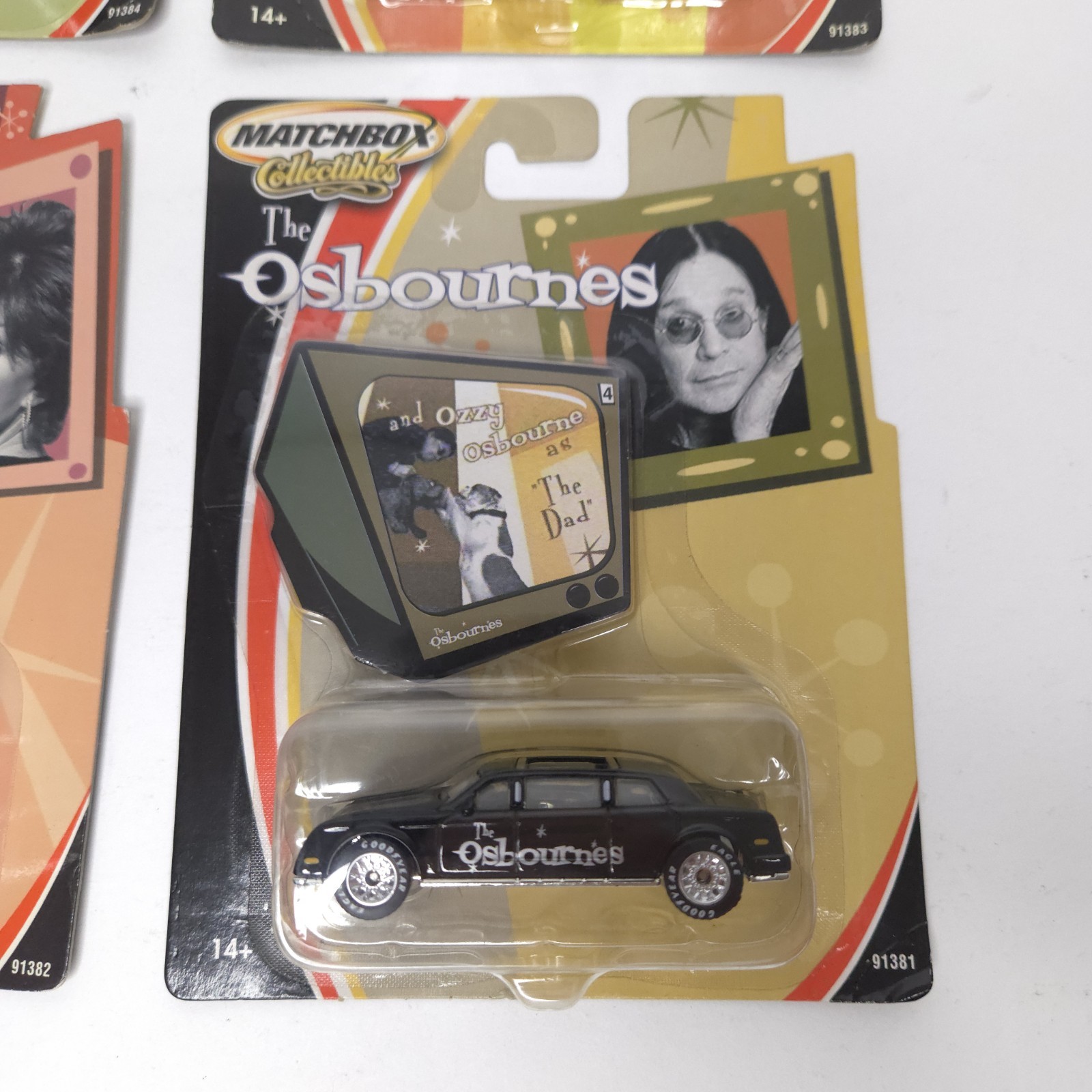 2002 The Osbournes Matchbox Mattel 1:64 Diecast Car Set Of 4 NEW Ozzy