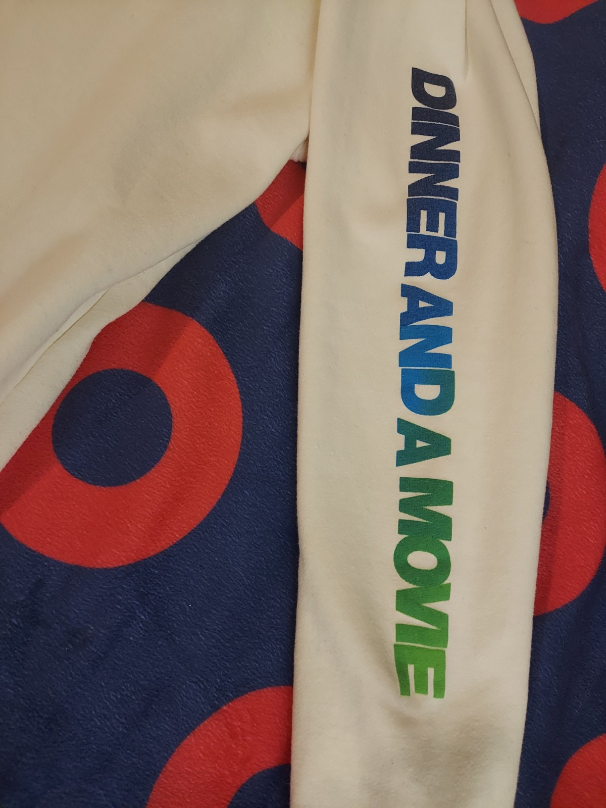 PHISH Jim Pollock Hoodie Dinner And A Movie 2020 Bone/White colorway. *RARE*