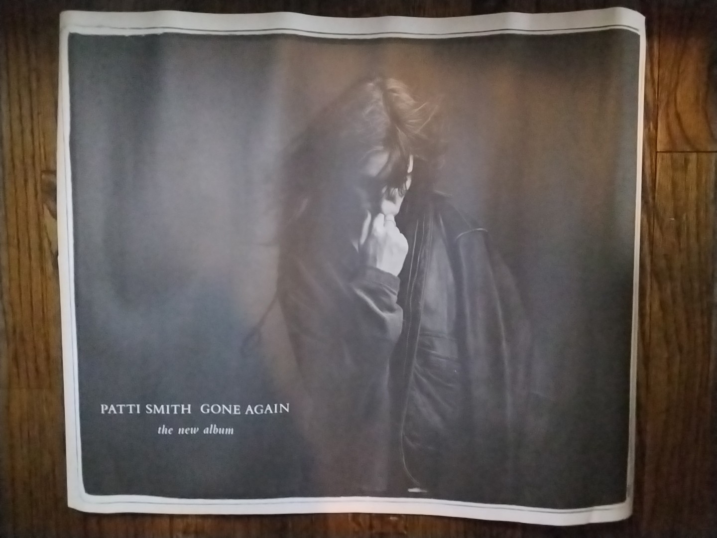 RARE PATTI SMITH 1996 GONE AGAIN 2 SIDED PROMO POSTER 22 X 18″ FOLK INDIE ROCK